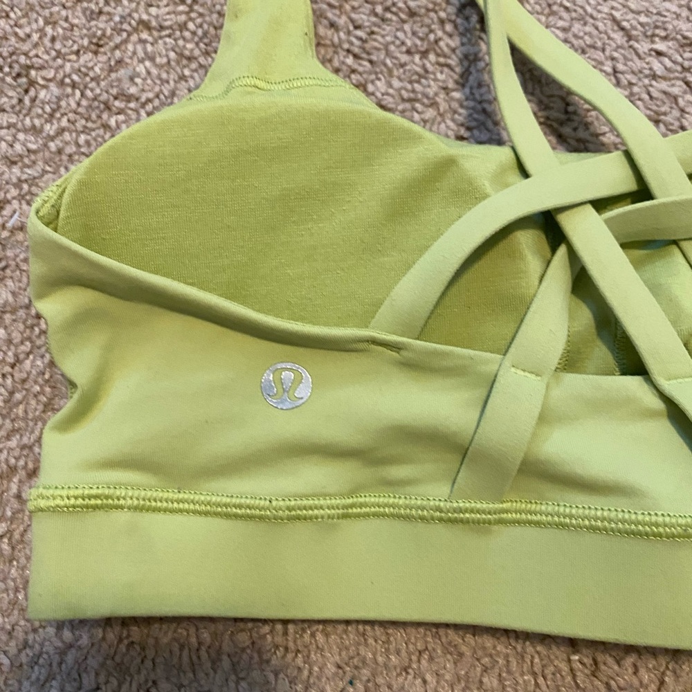 Size 4 (xs-m) Scream Green Lululemon Energy Bra